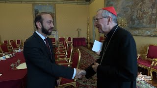 ՀՀ ԱԳ նախարար Արարատ Միրզոյանը հանդիպում է ունեցել Սուրբ Աթոռի պետական քարտուղար Պիետրո Պառոլինի հետ