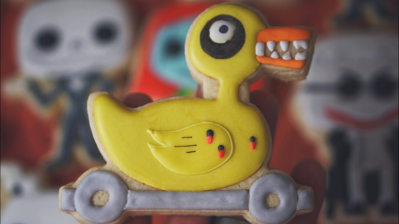Watch video Zombie Duck Cookies - Nightmare Before Christmas! Now Zombie Duck Cookies - Nightmare Before Christmas!