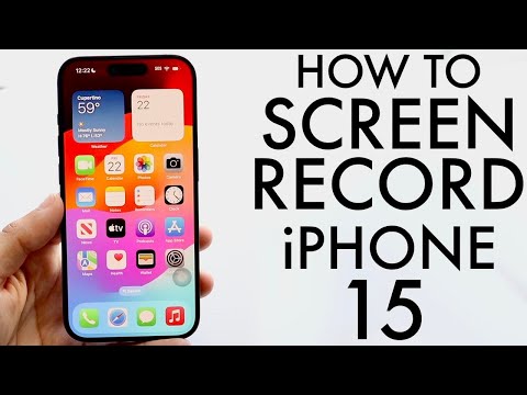 How To Screen Record On iPhone 15/iPhone 15 Pro!