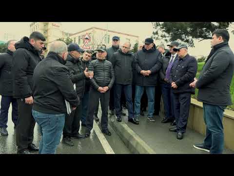 Nazir Kəmaləddin Heydərov Badamdar yamacında sürüşmə sahəsində yaranmış vəziyyətlə əlaqədar ərazidə olub