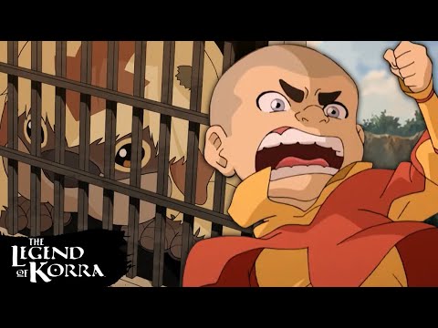 Bumi, Meelo and the New Air Nation Save Baby Sky Bison 💨 Full Scene | The Legend of Korra