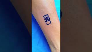 Rakhi raksha Bandhan hand tattoo's with pen #stickers #tattoo #trending #shortsfeed #viral