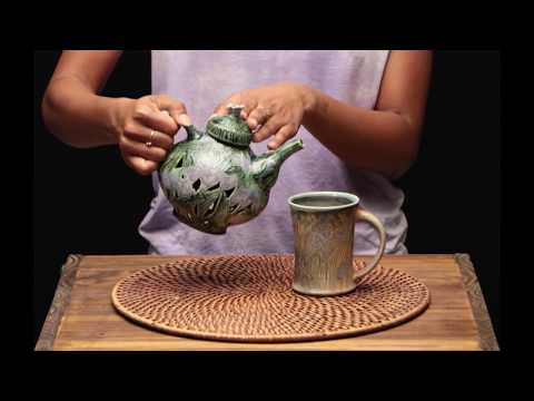 Tripti Yoganathan Flower Pot Double Wall Teapot