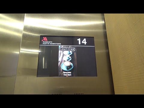 Otis Compass 360 Traction Elevators at The Marriot in Downtown Austin TX