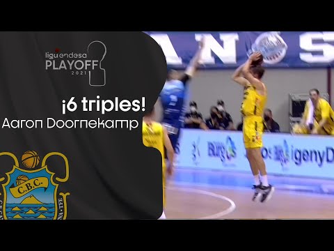 Aaron Doornekamp, en modo ametralladora: 6 triples