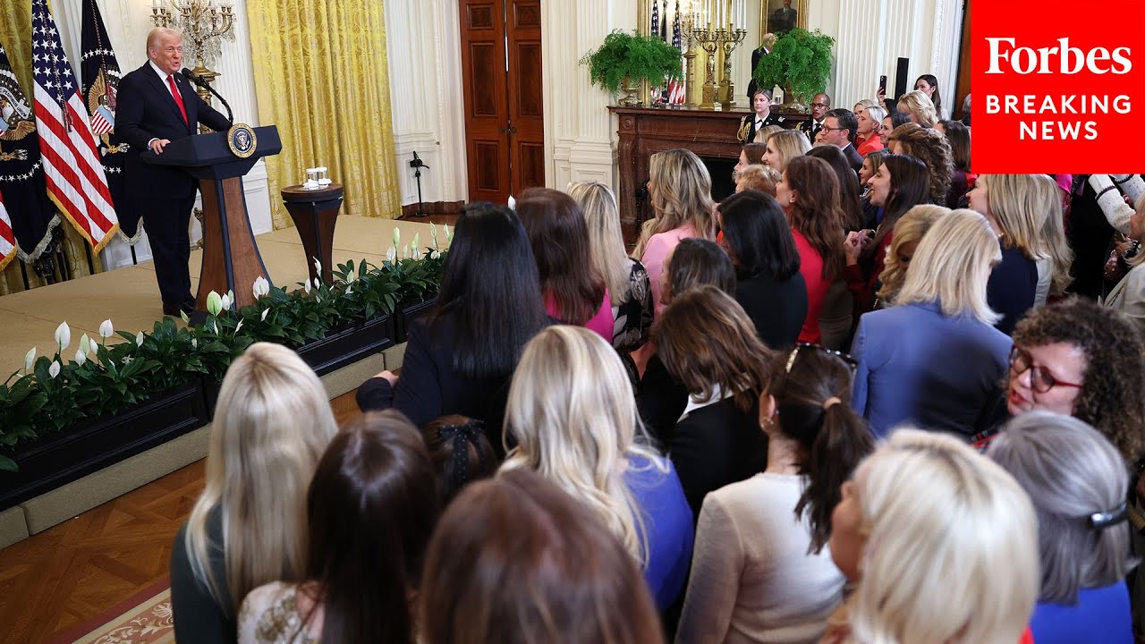 JUST IN: Trump Hosts Women's History Month Event At The White House