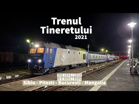 Trenul Tineretului (Sibiu - Pitesti - Bucuresti - Mangalia) în sezonul estival 2021