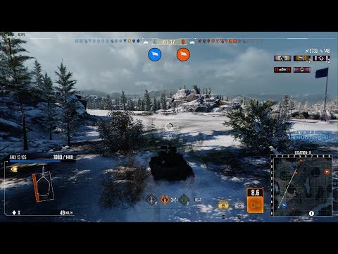 Wot Console, AMX 13 105 @ Fisherman's Bay, 8,2k combined damage