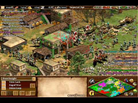 Age Of Empires 2 The Conquerors: 4v4 Online Epic Battle Black Forest Good Players