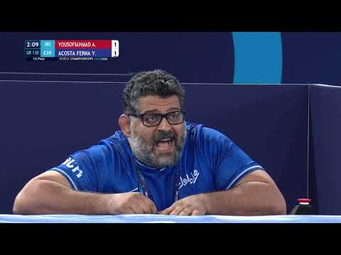1/2 GR - 130 kg: A. YOUSOFIAHMAD (IRI) v. Y. ACOSTA FERNA (CHI)