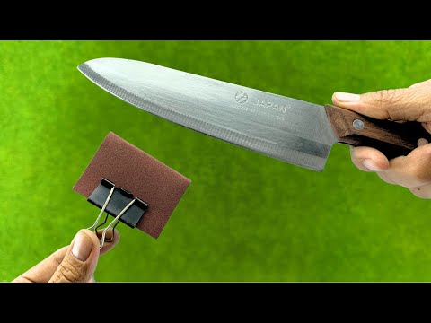 Knife Like Razor Sharp! Sharpen Your Knife in 3 Minute With This Great Tool