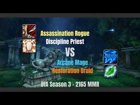 Assassination Rogue PvP 8.2 -  Evasion the Shadowmeld Rake, kill the Druid