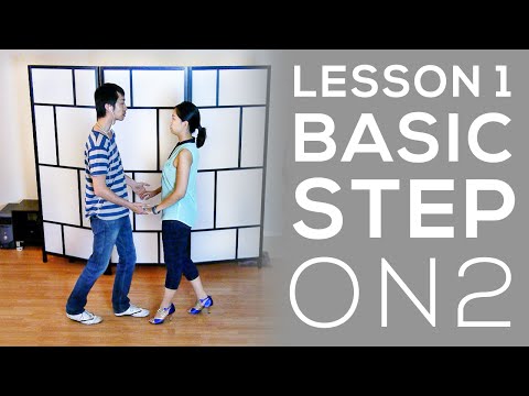 SALSA ON2 - Partnerwork Basics Lesson 1 - Basic Step
