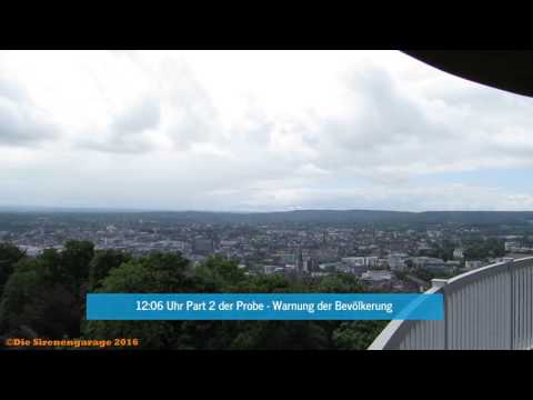 Sirenenprobe in Aachen Lousberg 02.07.2016