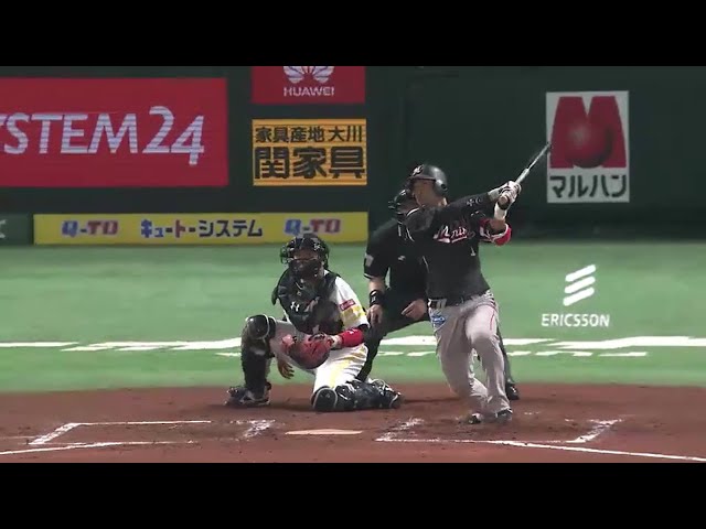 【6回表】いざ反撃!! マリーンズ・清田が追撃の今季第1号2ラン!! 2016/4/5 H-M