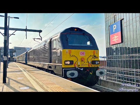 Class 67: Royal Train 67005 & 67006 Depart Reading On The Dorset Maiden Railtour