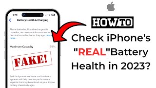 How do you check your iPhones battery health? (2023)