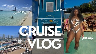 SPRING BREAK CRUISE VLOG🏝| MSC Seaside, Ocean Cay & Nassau Adventures