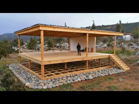 Mann Baut In 20 Tagen Allein Ein Winziges Holzhaus | Von Anfang bis Ende von @serkanbilgin27