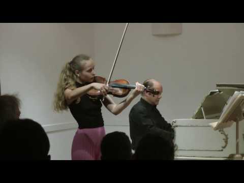 Sara Valencia and Anibal Bañados playing Beethoven Violin Sonata No.6, Op. 30 No.1