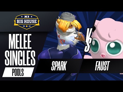 Spark (Sheik) vs Faust (Jigglypuff) - Melee Singles Pools - The Big House 11