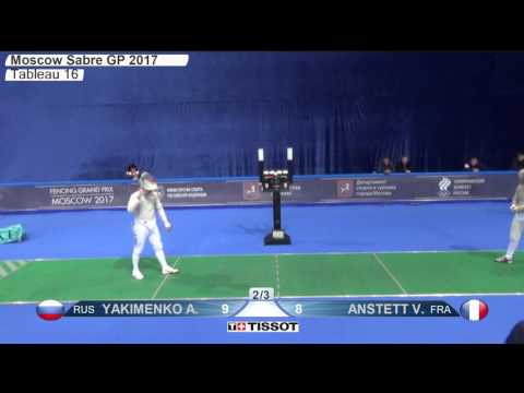 FE M S Individual Moscow RUS Grand Prix 2017 T16 03 green ANSTETT FRA vs YAKIMENKO RUS