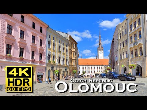 Olomouc , Czech Republic  in 4K 60fps HDR ( UHD ) Dolby Atmos 💖 The best places 👀  , walking tour