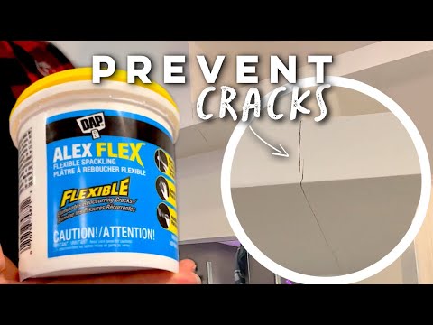 Fix Reoccurring Cracks with Flexible Spackling! (DAP Alex Flex Flexible Spackling)