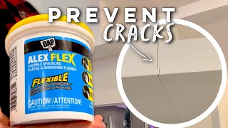 Fix Reoccurring Cracks with Flexible Spackling! (DAP Alex Flex Flexible Spackling)