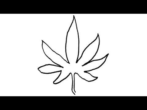 How To Draw The Weed Leaf
