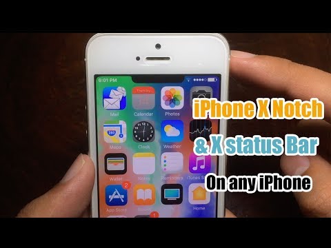 Get iPhone X Status Bar & Notch On Any iPhone