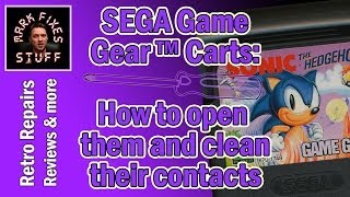 How to Open and Clean a Sega Game Gear Cartridge with Dirty Contacts