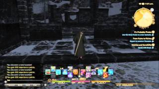 FFXIV beta exploring Revenant's Toll and Coerthas