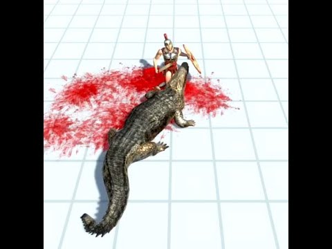 Spartan vs Saltwater Crocodile - 1vs1 - Animal Revolt Battle Simulator arbs