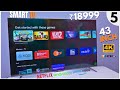 Top 5 Best 4K Smart TV Under 25000 | Best 43 Inch Android Smart TV Under 25000 | 4K Smart TV in 2023