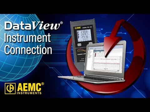 AEMC® - DataView® - Connecting Instruments To Computer Through DataView®
