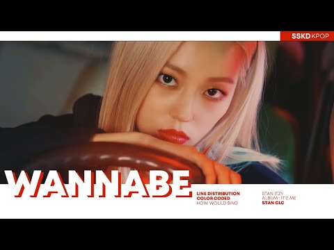 How Would CLC Sing "Wannabe" (ITZY) | Line Distribution (Color Coded)