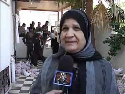 جمعية عطاء غزة توزع لحوم الأضاحي، تصوير عام 2010