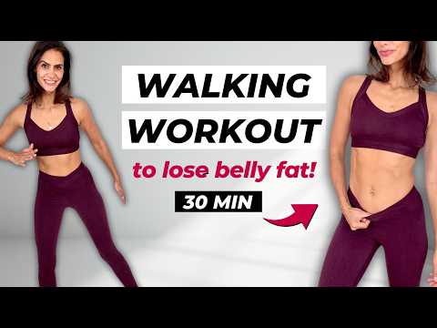30 MIN FAST WALKING CARDIO WORKOUT to LOSE BELLY FAT 🔥 | No Jumping, Low Impact, No Lunges