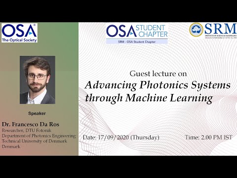 Guest lecture on Advancing Photonics Systems through Machine Learning