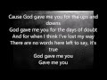 Blake Shelton - God Gave Me You (Lyrics)