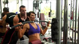 Ladies Wide Grip Lat Pull Down Exercise