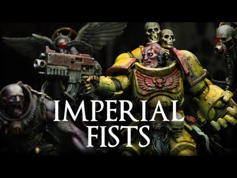 Paint IMPERIAL FISTS || How to Paint Grimdark Miniatures for WARHAMMER 40,000