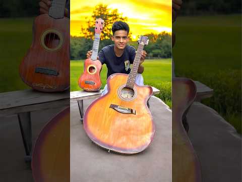 Small Guitar 🎸 Vs Basswood Acoustic Guitar Unboxing👌