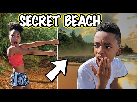 We Found A SECRET BEACH In Our City! *gets scary*