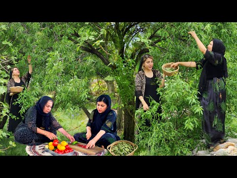 🌱IRAN VILLAGE LIFE WITH A POPULAR SPRING DISH IN THE VILLAGE STYLE
