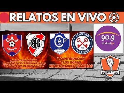 🔴JUVENTUD VS EL GENERAL, PROGRESO VS SAN PEDRO N VIVO⚽LIGA DE COLONIA 2025 - Fútbol Club