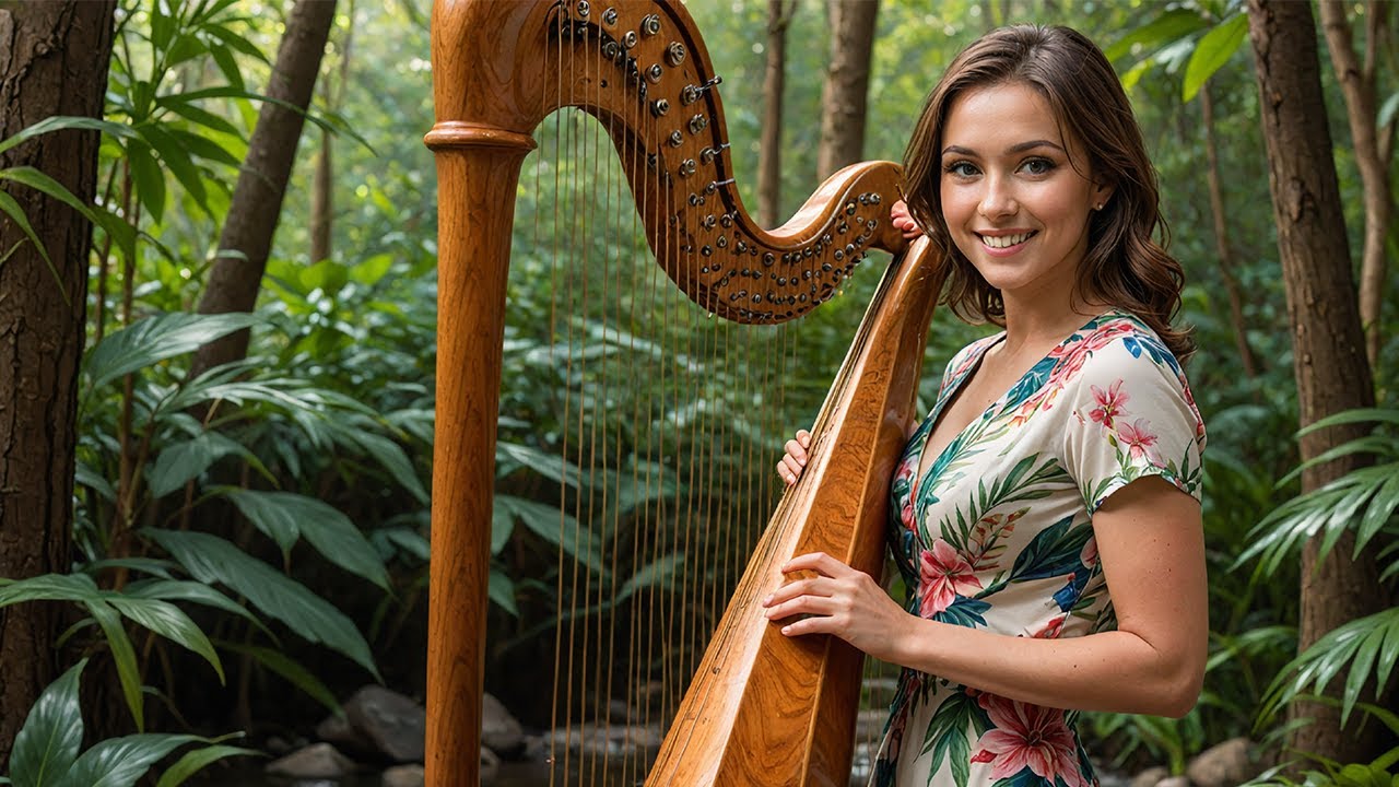 Beautiful Hymns 🙏🏼 Heavenly Harp Music Instrumentals