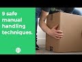 9 Safe Manual Handling Techniques