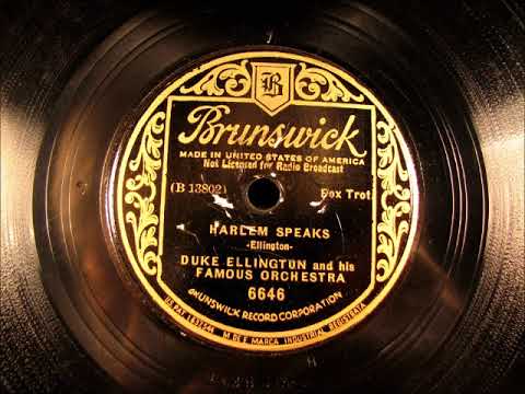 HARLEM SPEAKS by Duke Ellington 1933